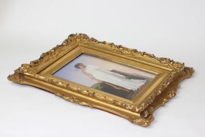  Konigliche Porzellan Manufaktur KPM KPM Porcelain German Hand Painted Porcelain Plaque of Sappho Germany