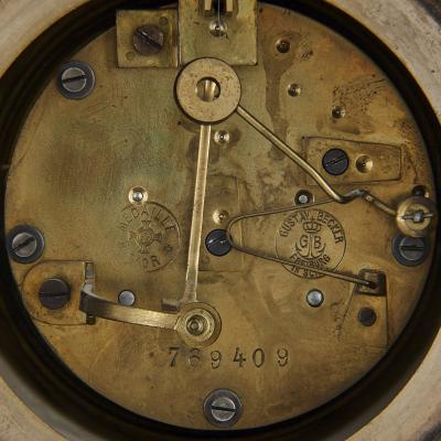  Konigliche Porzellan Manufaktur KPM KPM porcelain and gilt bronze Rococo style clock set