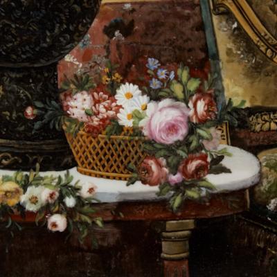  Konigliche Porzellan Manufaktur KPM Large Renaissance Style Painted Porcelain Plaque