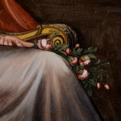  Konigliche Porzellan Manufaktur KPM Large Renaissance Style Painted Porcelain Plaque