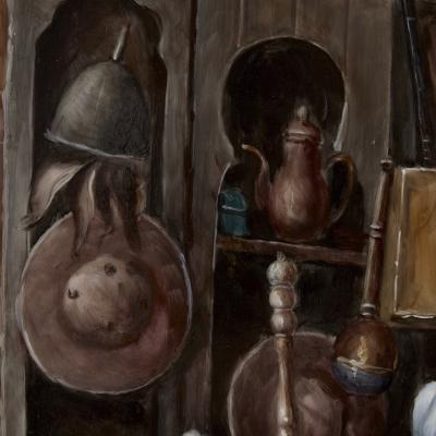  Konigliche Porzellan Manufaktur KPM Orientalist KPM porcelain plaque of interior scene