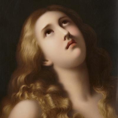  Konigliche Porzellan Manufaktur KPM Porcelain plaque painted with Mary Magdalene by KPM
