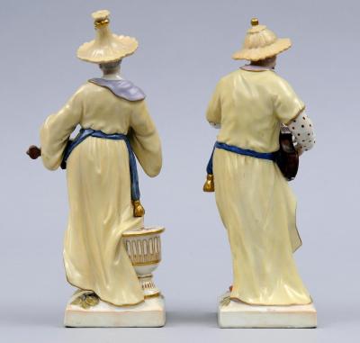  Konigliche Porzellan Manufaktur Pair Berlin KPM Porcelain Figurines Circa 1830