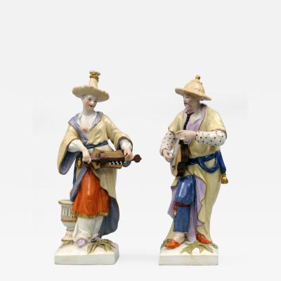  Konigliche Porzellan Manufaktur Pair Berlin KPM Porcelain Figurines Circa 1830