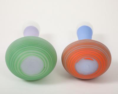  Kosta Boda AB Bertil Vallien Kosta Memphis Art Glass Vases