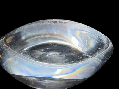  Kosta Boda AB KOSTA BODA MODERNIST CLEAR GLASS VASE