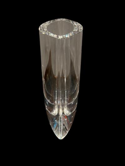  Kosta Boda AB KOSTA BODA MODERNIST CLEAR GLASS VASE