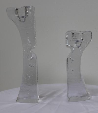  Kosta Boda AB Kosta Boda Art Glass Candle Holders