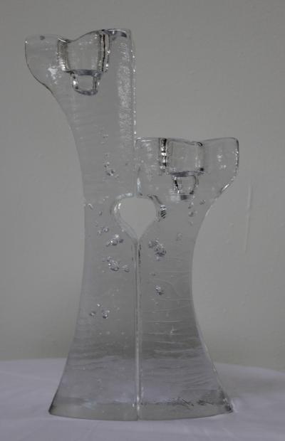  Kosta Boda AB Kosta Boda Art Glass Candle Holders