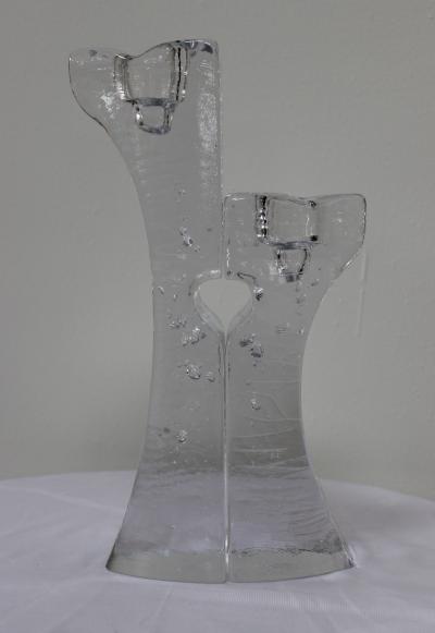  Kosta Boda AB Kosta Boda Art Glass Candle Holders