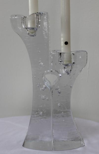 Kosta Boda AB Kosta Boda Art Glass Candle Holders