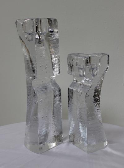  Kosta Boda AB Kosta Boda Art Glass Candle Holders