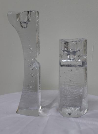  Kosta Boda AB Kosta Boda Art Glass Candle Holders