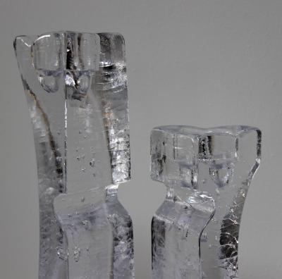  Kosta Boda AB Kosta Boda Art Glass Candle Holders