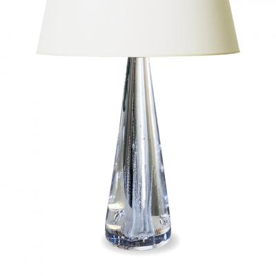  Kosta Boda AB Pair of Lamps in Crystal with Bubble Foliage by Vicke Lindstrand