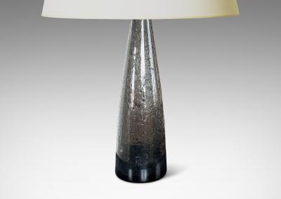  Kosta Boda AB Tall Pair of Table Lamps in Glass Attributed to Kosta
