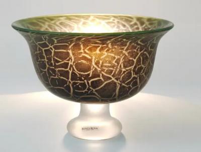  Kosta Boda AB Tortoise Art Glass Bowl by Ulrica Hydman Vallien Kosta Boda Sweden 1980s