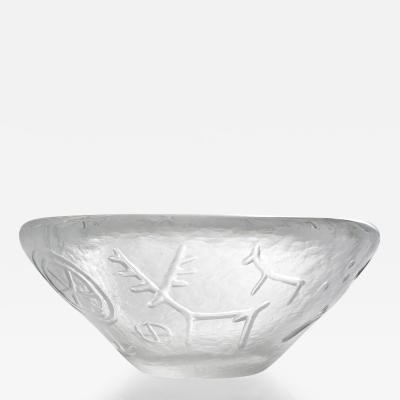  Kosta VICKE LINDSTAND THE ROCK CARVINGS OF TANUM BOWL FOR KOSTA SWEDEN