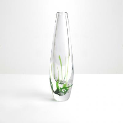  Kosta VICKE LINDSTRAND SEAWEED SERIES GLASS VASE FOR KOSTA Scandinavian modern