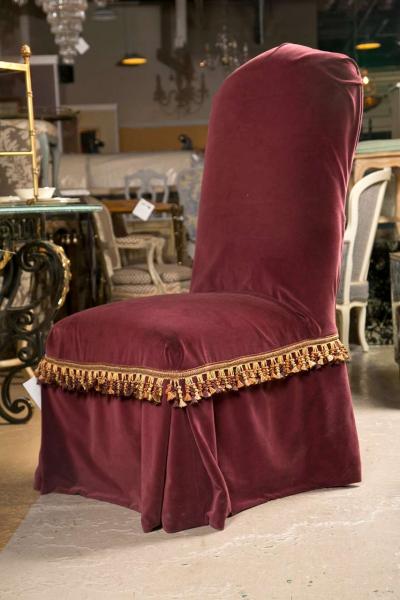  Kreiss Set of Six Paint Decorated Dining Chairs by Kreiss