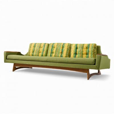  Kroehler Mfg Co Adrian Pearsall Style Kroehler American Leisure Mid Century Sofa Walnut Sofa
