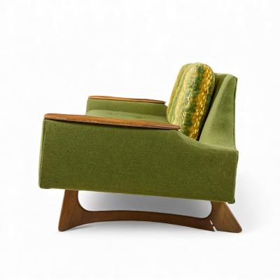  Kroehler Mfg Co Adrian Pearsall Style Kroehler American Leisure Mid Century Sofa Walnut Sofa