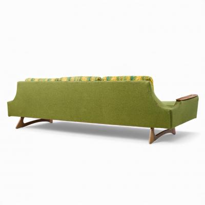  Kroehler Mfg Co Adrian Pearsall Style Kroehler American Leisure Mid Century Sofa Walnut Sofa