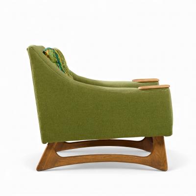  Kroehler Mfg Co Adrian Pearsall Style Kroehler American Leisure Walnut Lounge Chairs Pair