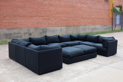  Kroehler Mfg Co Kroehler PlayPen or Galaxy Pit Sectional Sofa 11 Sections in Dark Gray