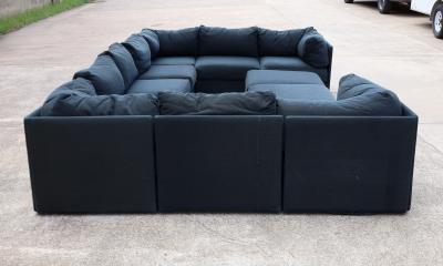  Kroehler Mfg Co Kroehler PlayPen or Galaxy Pit Sectional Sofa 11 Sections in Dark Gray