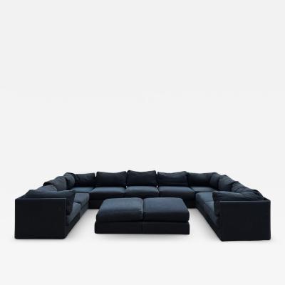  Kroehler Mfg Co Kroehler PlayPen or Galaxy Pit Sectional Sofa 11 Sections in Dark Gray