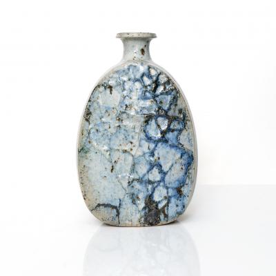  Krukmakaren OVAR NILSSON TEXTURED GLAZED STONEWARE VASE KRUKMAKAREN H GAN S SWEDEN 