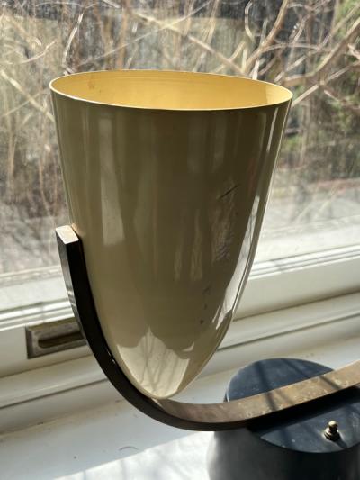  Kurt Versen MODERNIST MID CENTURY DOUBLE SHADE LAMP