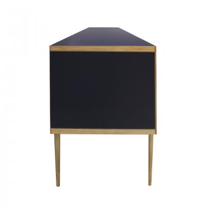  L A Studio L A Studio Colored Glass And Brass Italian Sideboard