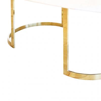  L A Studio L A Studio Contemporary Modern Marble and Brass Italian Dining Table