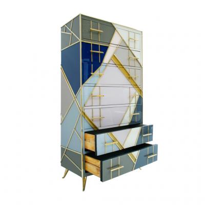  L A Studio L A Studio Mid Century Modern Murano Glass Italian Sideboard