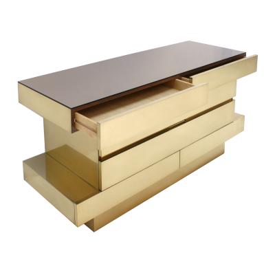  L A Studio L A Studio Modern Wood And Brass Italian Sideboard