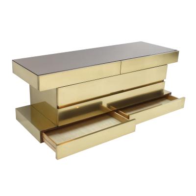  L A Studio L A Studio Modern Wood And Brass Italian Sideboard