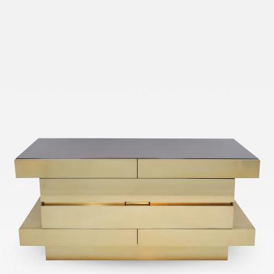  L A Studio L A Studio Modern Wood And Brass Italian Sideboard