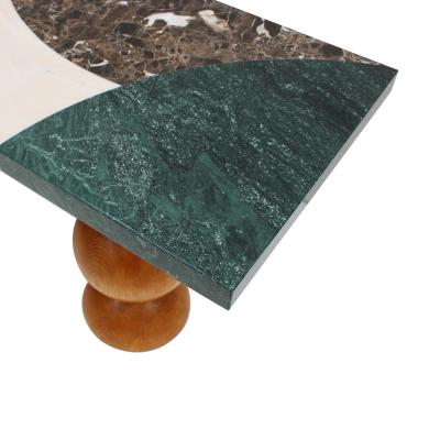  L A Studio Marquetry Marble Console by L A Studio Spain