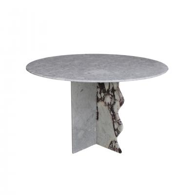  L A Studio Mid Century Modern Marble Table Designed by L A Studio