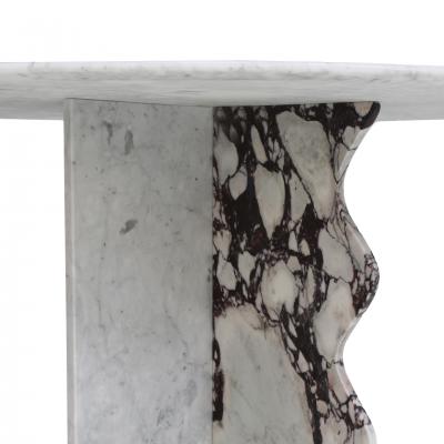  L A Studio Mid Century Modern Marble Table Designed by L A Studio