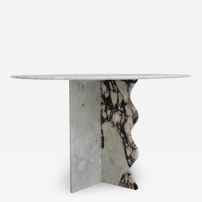 L A Studio Mid Century Modern Marble Table Designed by L A Studio