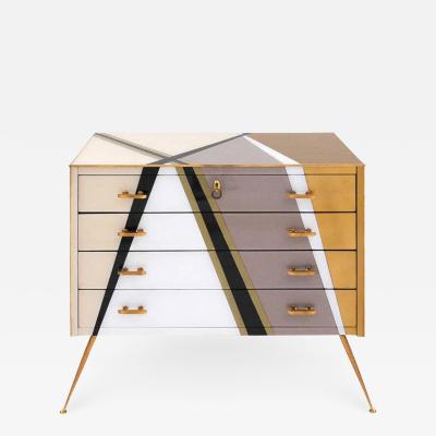  L A Studio Mid Century Modern Style Italian Commode by L A Studio