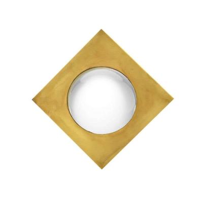  L A Studio Mid Century Modern Style Made of Brass Italian Convex Mirrors