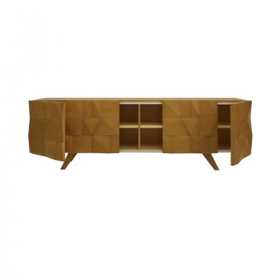L A Studio Mid Century Modern Style Solid Wood Italian Sideboard Designed by L A Studio