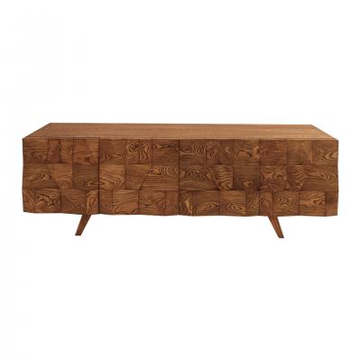 L A Studio Mid Century Modern Style Solid Wood Italian Sideboard Designed by L A Studio