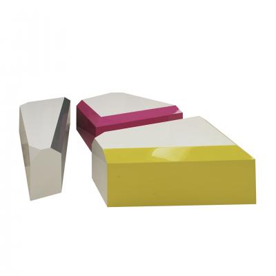  L A Studio Modular Coffee Table Made In Coloured Lacquered Wood With Gloss FInish