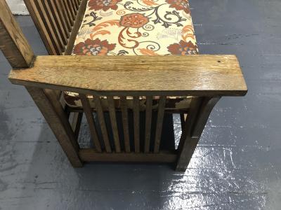  L JG Stickley L and J G Stickley Oak Arts Crafts Mission Bench