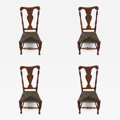  L JG Stickley Set of Four Stickley Made Colonial Revival Hudson River Valley Chairs